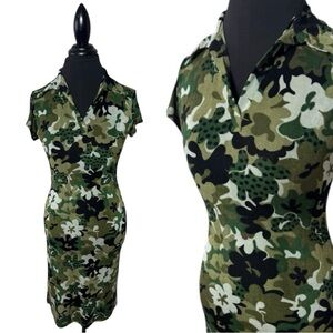 Chesley Green Floral Dress